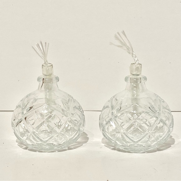 Accents Set Of 2 New Cut Glass Oil Lamp Candles Poshmark